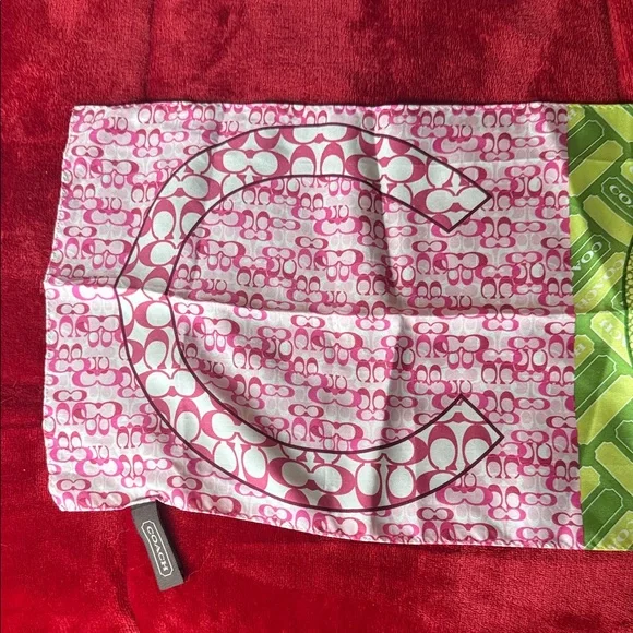 Coach Multicolor Patterned Silk Scarf - Picture 3 of 9